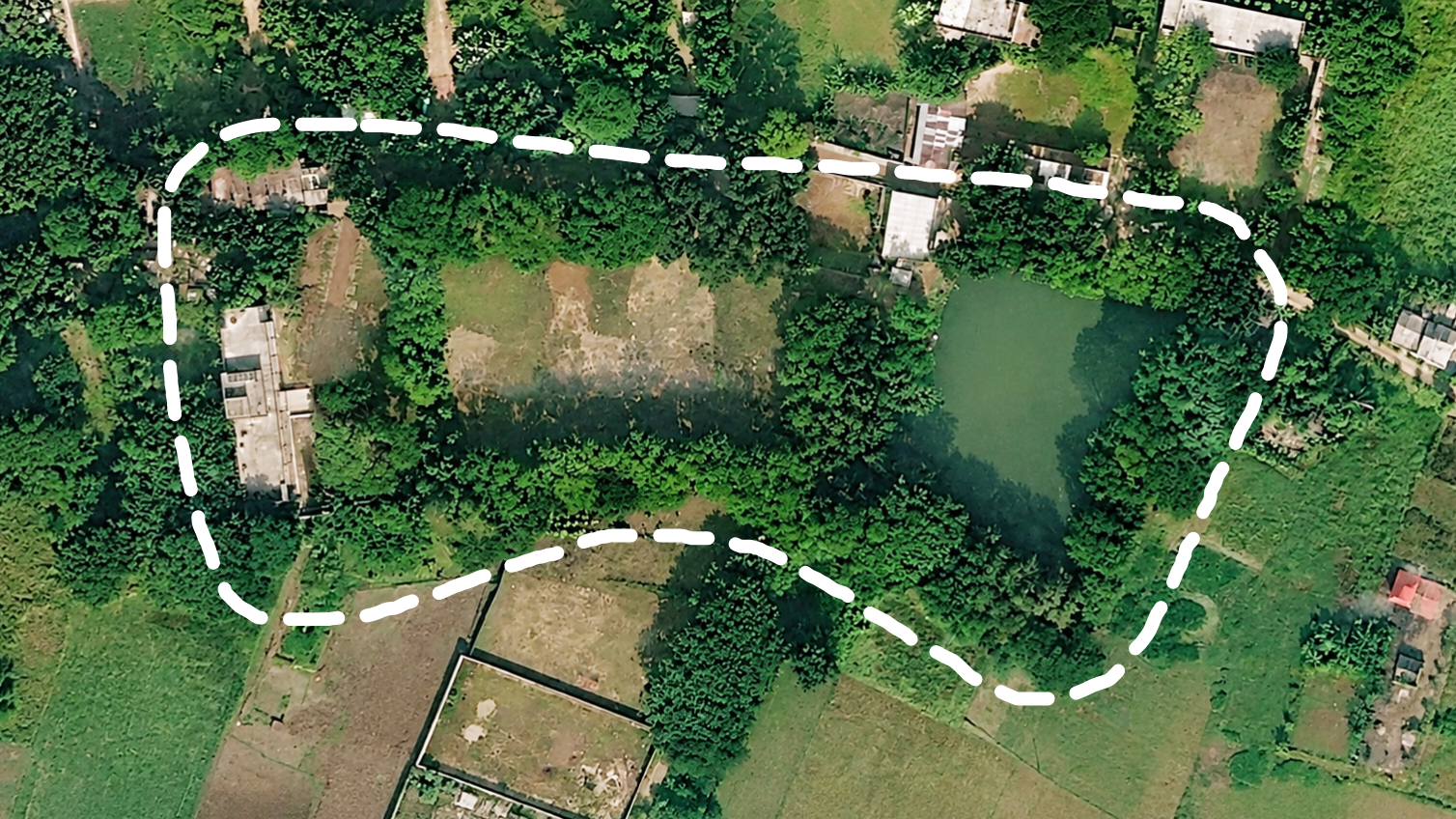 বিদ্যালয়ের অবস্থান — এরিয়াল ম্যাপ